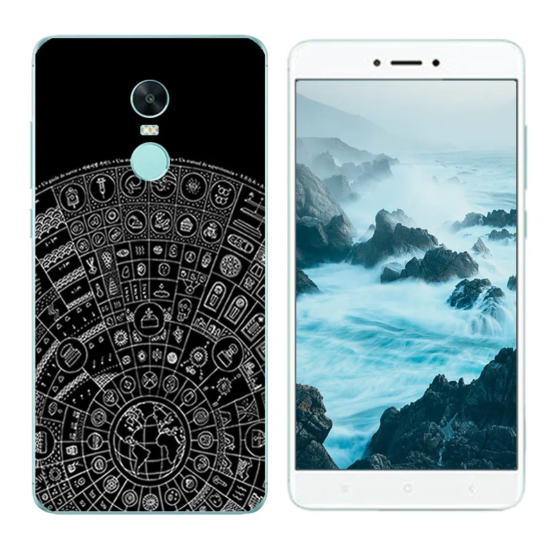 Чехол для Xiaomi Redmi Note 4X мягкий силиконовый прозрачный чехол из ТПУ с принтом