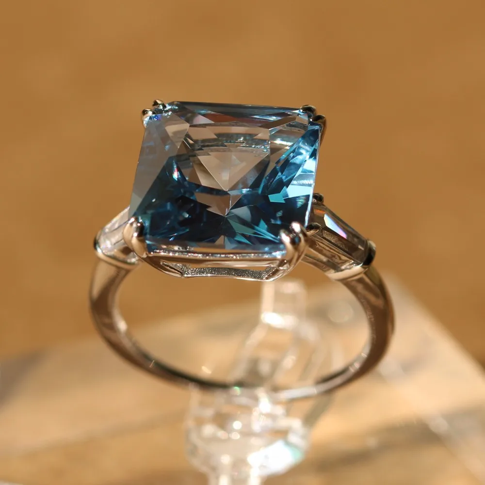 Moissanite дрель три поколения IJ цвет 3 карата стерлингового серебра 925 пробы для