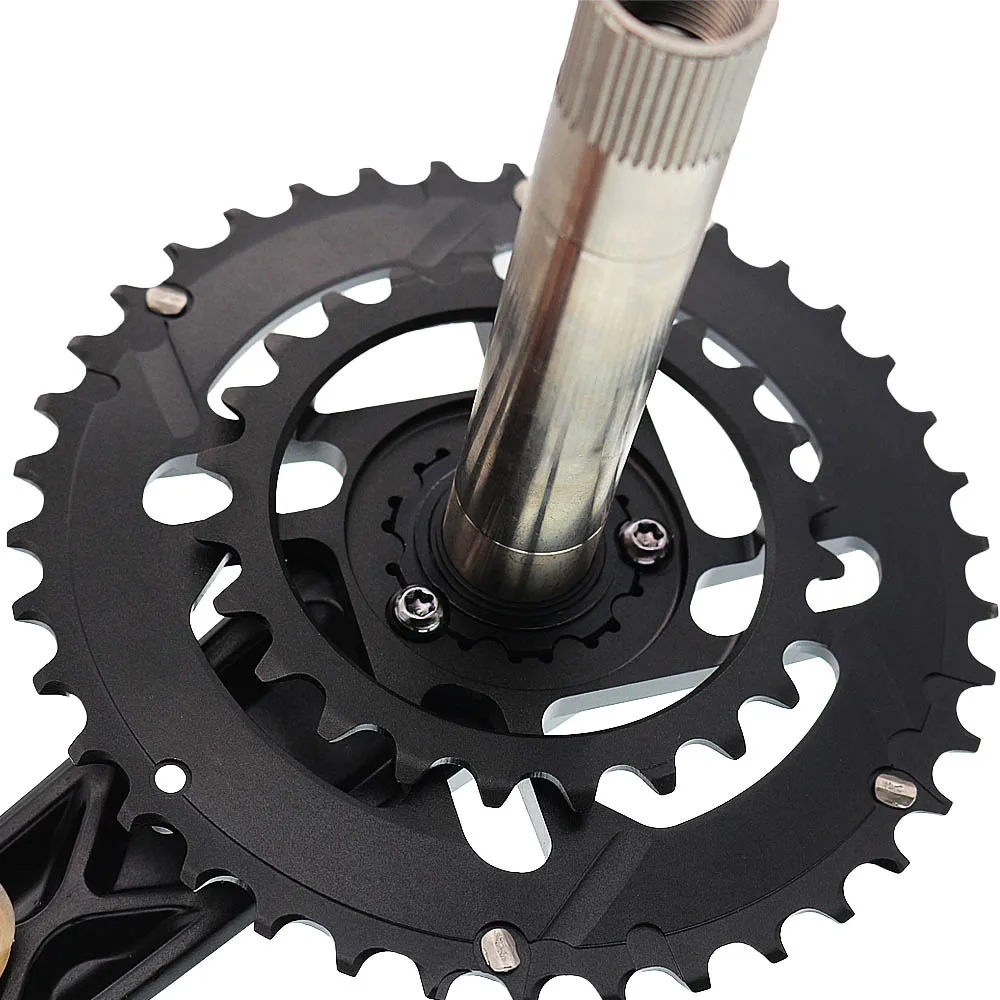 MTB дорожный велосипед полый двойной шатун для велосипеда с ЧПУ 24T 38T Gear 10s 11s цепное