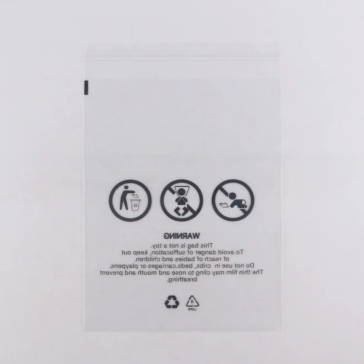 

self adhesive seal clear bopp opp plastic packaging bag with custom