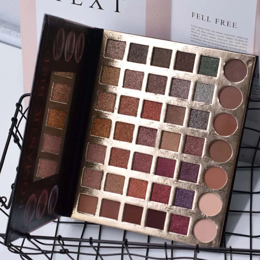 Романтическая птица 42 цвета блеск для век металлик пюре картофель тени Палитра