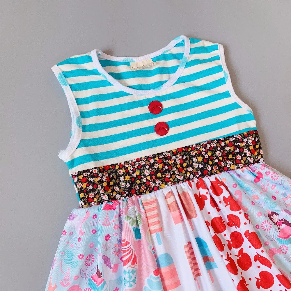Striped singlet dress present of Baby Girls Dress Apparel Accessory | Детская одежда и обувь
