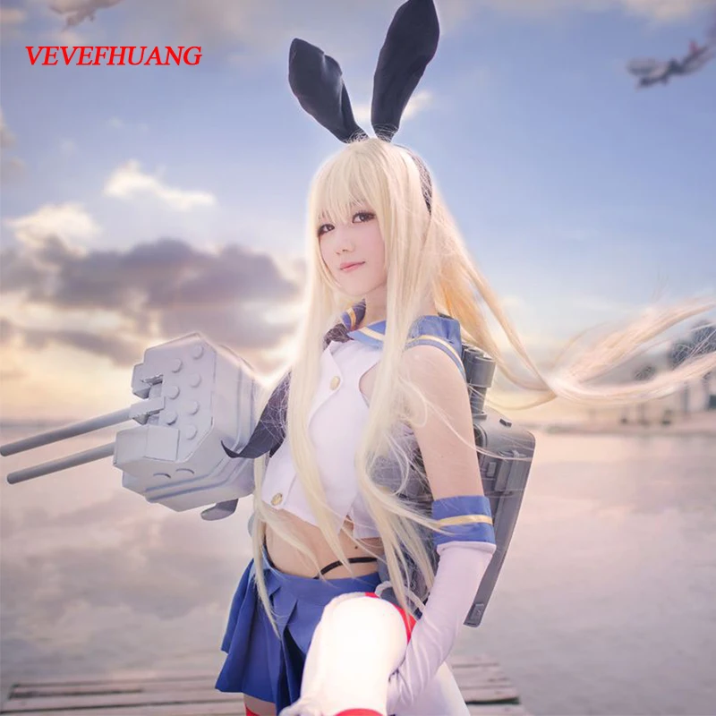 Парик для косплея VEVEFHUANG Shimakaze коллекция Kantai парики костюмы на Хэллоуин