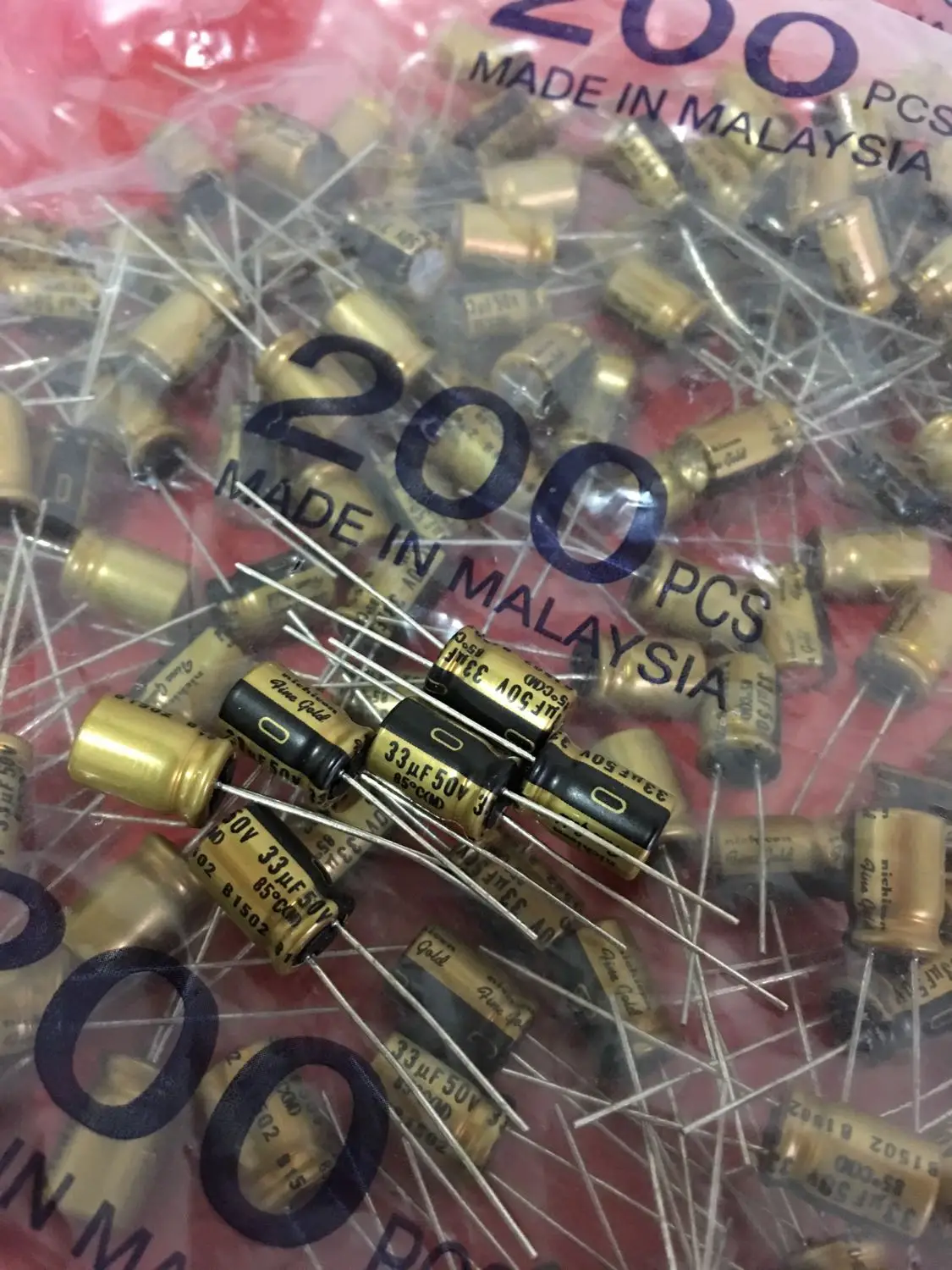20 шт./50 шт. nichicon 50v33uf тонкий золотой FG электролитический конденсатор аудио супер