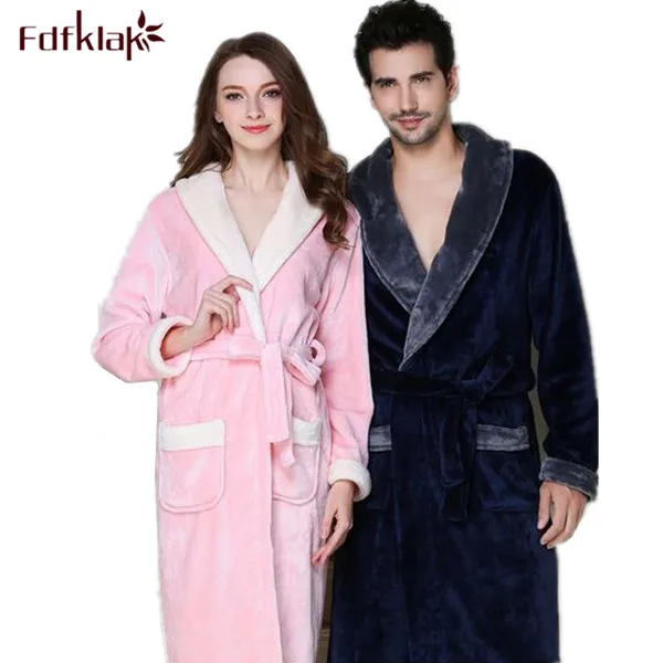 Зимние теплые фланелевые банные халаты с длинным рукавом|warm bathrobes|women robebathrobe long |