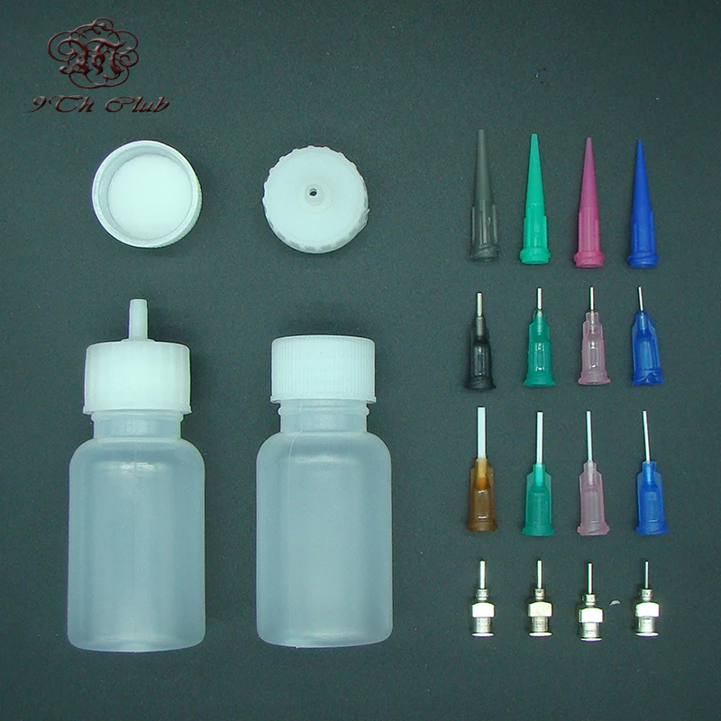 

30ML Henna Bottles for Stencil Tattoo Body Painting Applicator Bottle With Nozzle and Sealing Cap For Paste Cream Making Tool