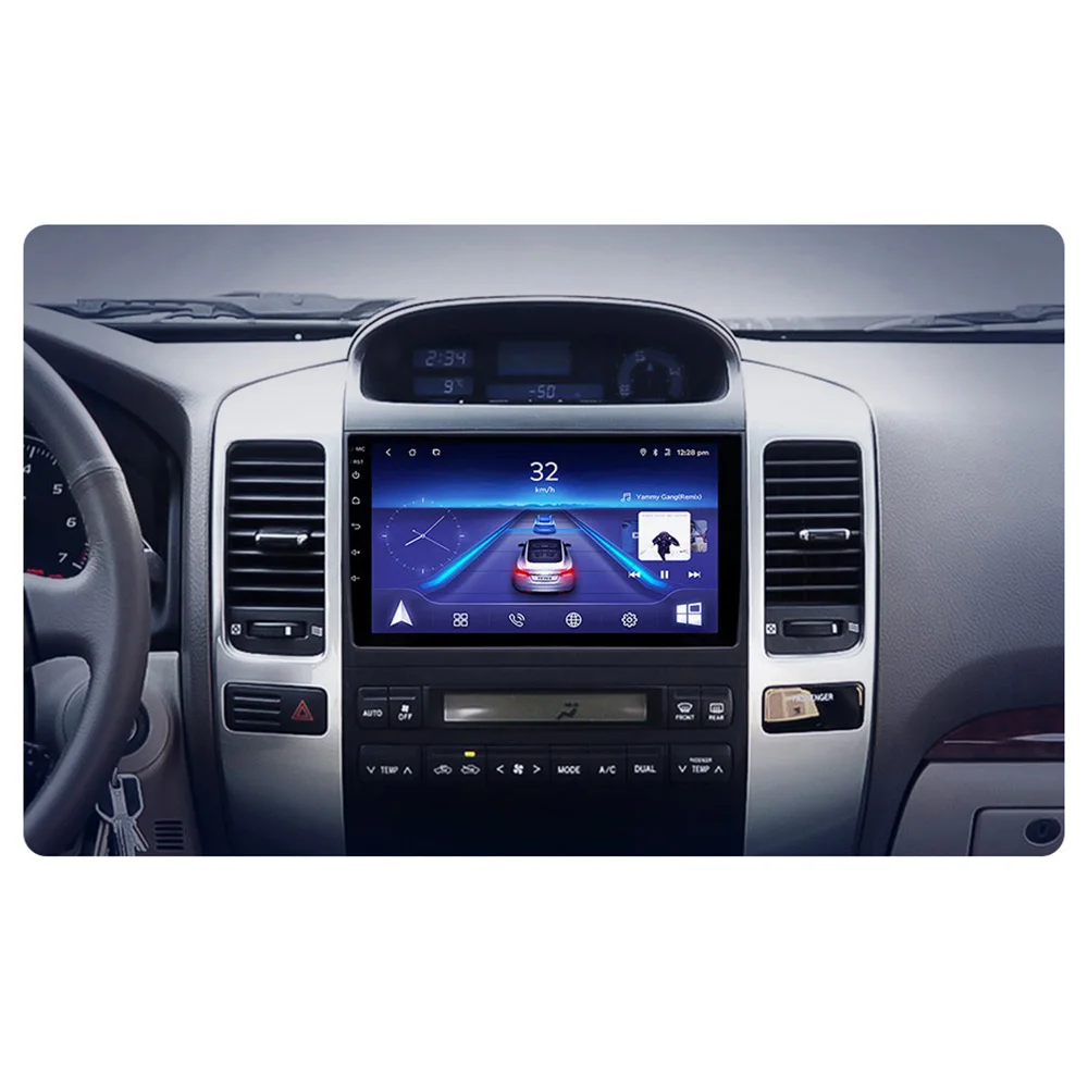 Автомагнитола 2 Din 9 дюймов Android 1 Gps для Toyota Land Cruiser Prado 120 2004 2005 2006 2007 2008 2009