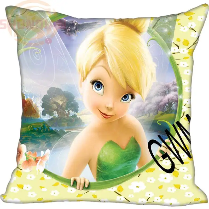 Модный бутик на заказ милый Tinkerbell квадратная наволочка модный Индивидуальный Дизайн наволочки - Цвет: Цвет: желтый