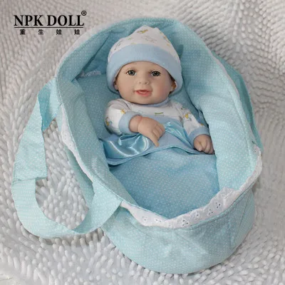 Мода милые Близнецы 10 дюймов полный Силиконовый Reborn Baby куклы игрушка NPK винил девочка мальчик кукла игрушки kawaii улыбка ванна Дети - Цвет: boy doll