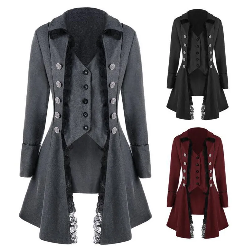 Женский костюм для косплея в стиле средневекового стимпанк на Хэллоуин