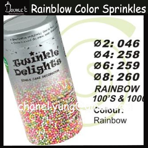 2 мм Цветные радужные украшения для торта посыпки переливающиеся переливы