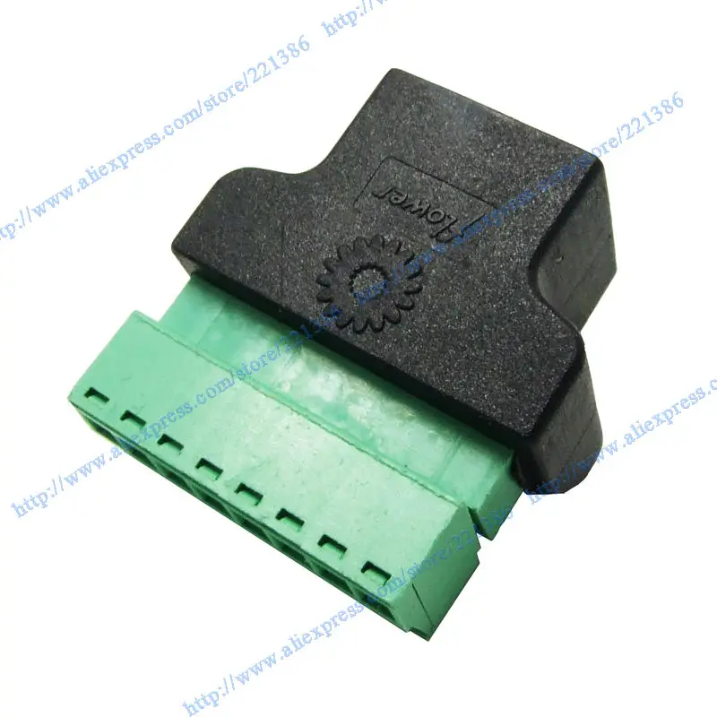 50 шт. RJ45 разъем к винтовой терминальный адаптер гнездовой Сплиттер для CCTV DVR