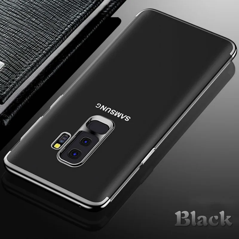 Роскошный чехол для Samsung Galaxy S6 Edge S7 S8 S9Plus Note8 9 Гальваническая защита оболочка