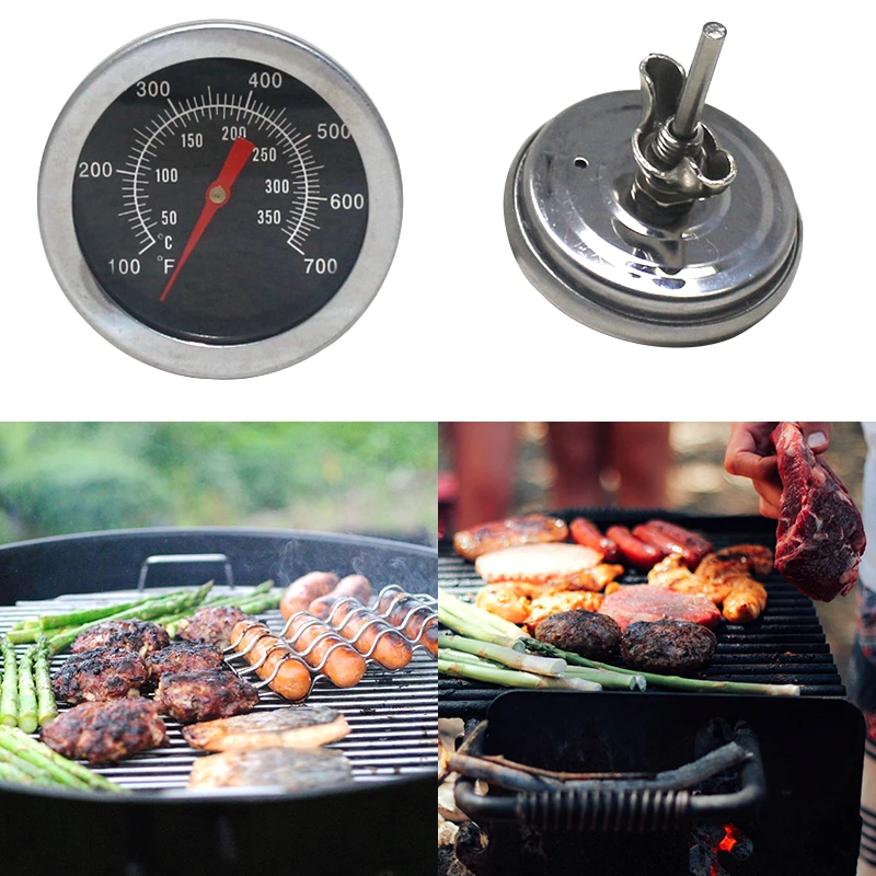 Нержавеющая сталь принадлежности для шашлыков Гриль Термометр Температура мяса