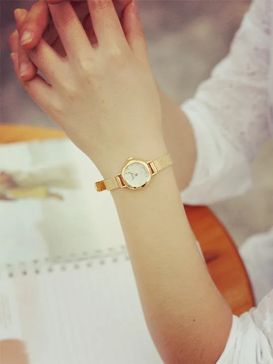 

Slim Woven Mesh Strap Simple Quartz Watches Women Fashion Watch 2018 Woman Wrist Watch For Women Wristwatch relojes mujer