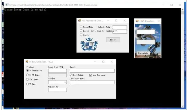 Программное обеспечение для разблокировки H & S VIN RESET YOUR OWN TUNERS XRT PRO MINI MAXX DODGE OVERDRIVE| |