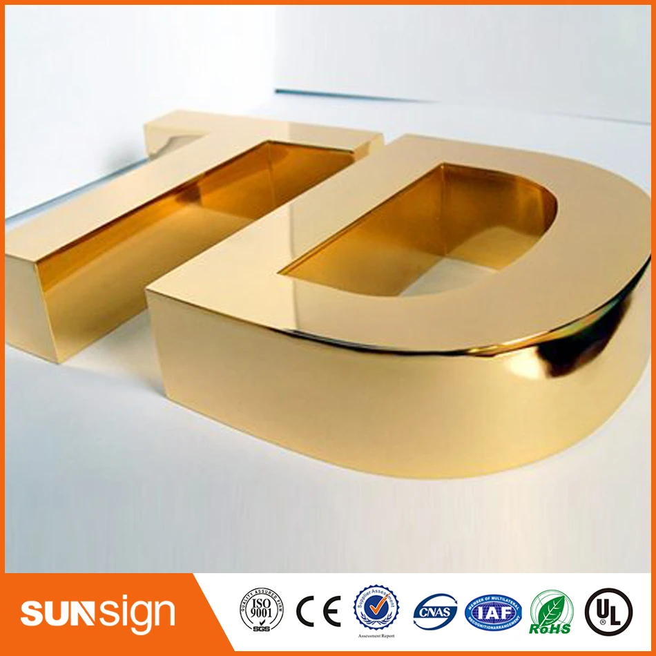 Металлическая буква 3D знак передний канал письмо вывеска|channel letter signage|3d signssignage