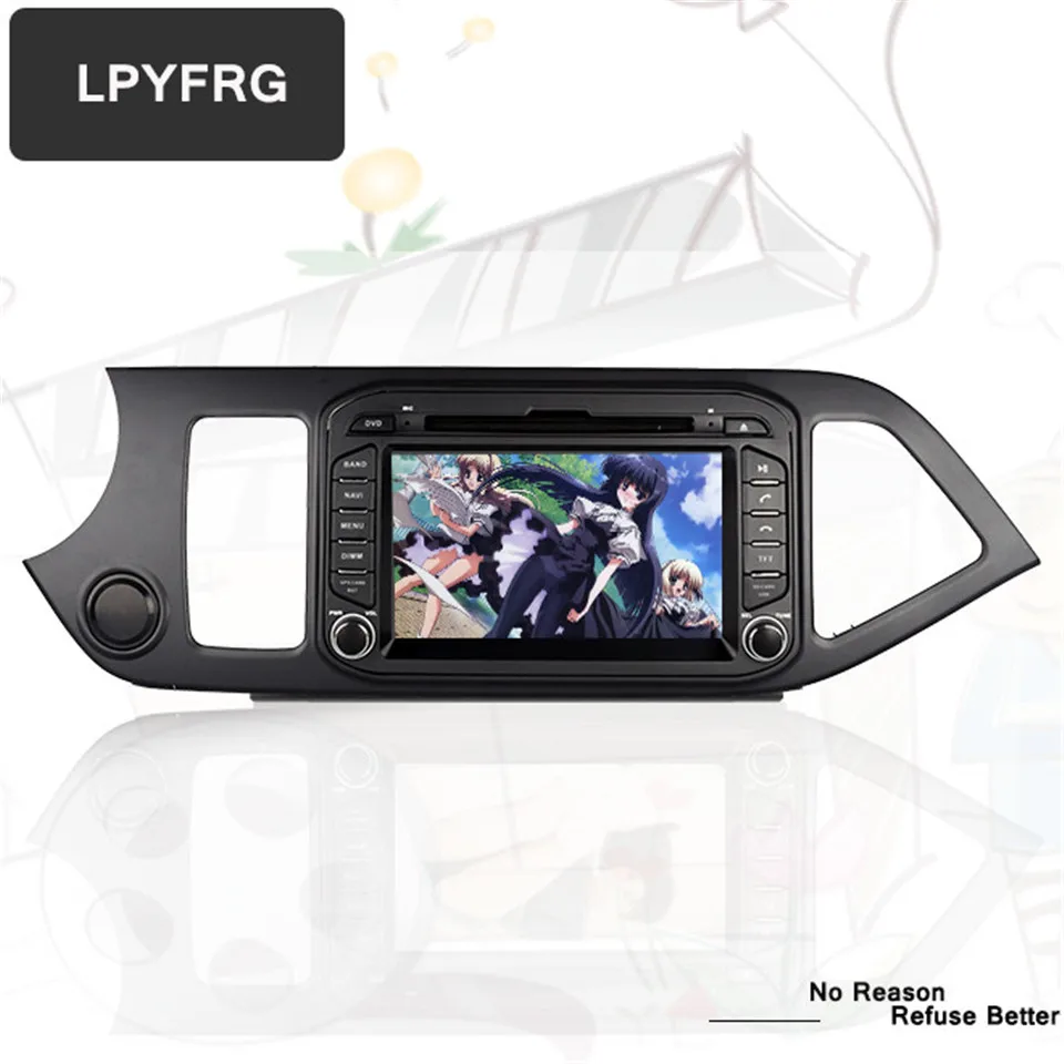 1024*600 4G Ram Android 9,0 Fit KIA PICANTO MORNING 2011 2012 2013 автомобильный dvd-плеер навигация gps 4G MP3 2 DiN радио