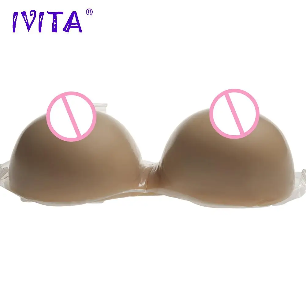 IVITA 2800 г силиконовые формы груди с плечевыми лямками для трансвеститов