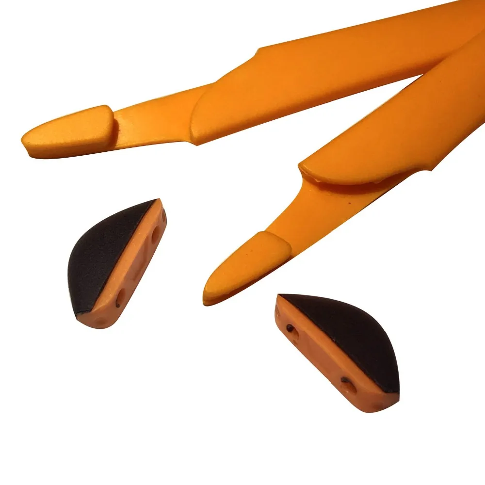HKUCO Orange/Green Replacement Silicone Leg Set For Crosslink Sunglasses Earsocks Rubber Kit | Eyeglasses Lenses