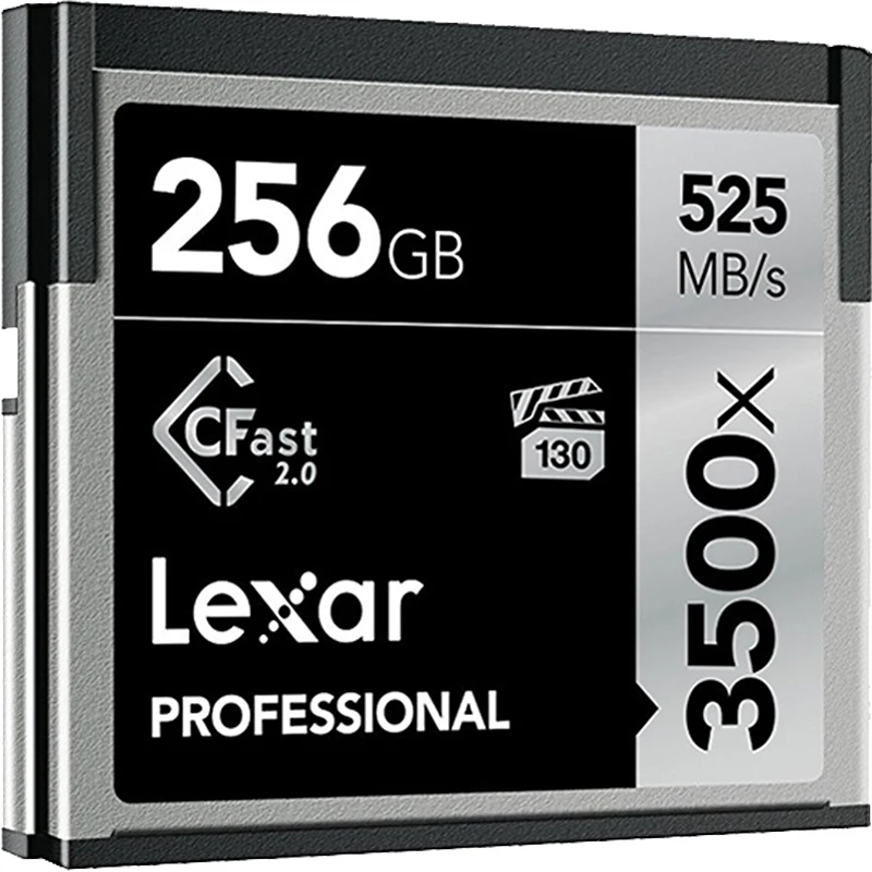 Lexar Professional 535 МБ/с./с 3500x высокоскоростная CFast карта памяти 32 Гб 64 128 ГБ 256 512 для 3D 4K Full