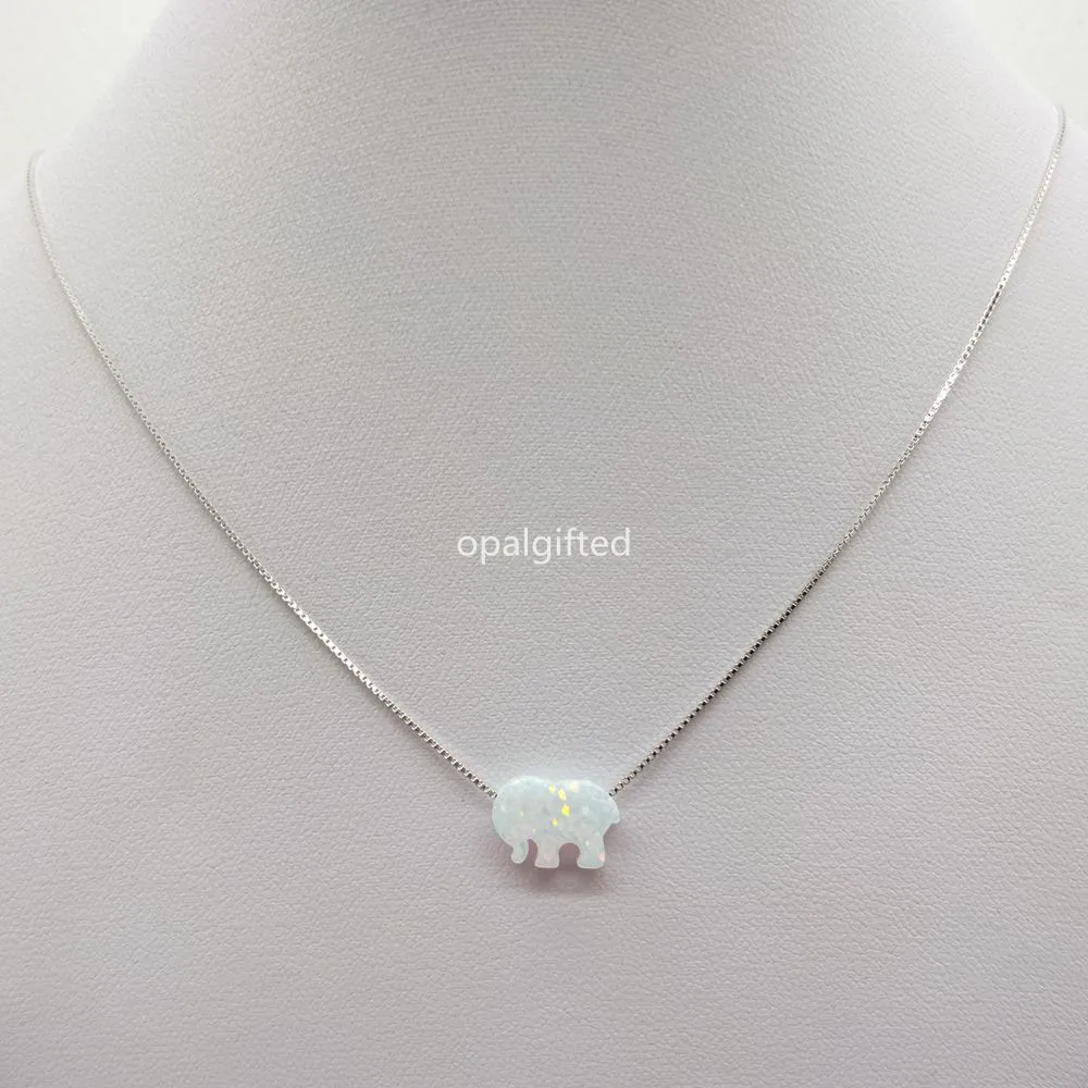 1 шт./лот 8 6X12 мм светло-голубой опал Слон с 925 пробы Серебряный синтетический