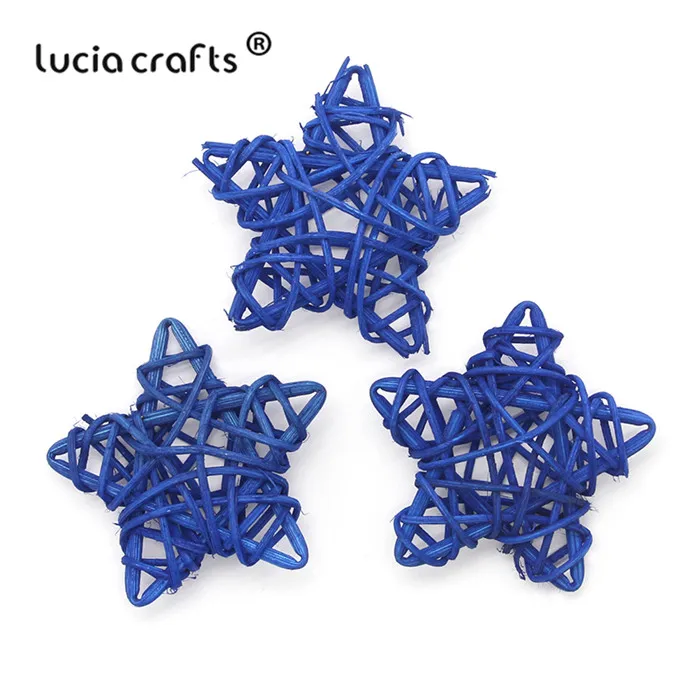 C9 Royal blue 5pcs Lucia crafts 5 шт/10 шт 6 см ротанговый шар Сепак такрау Рождество/День рождения Свадебная вечеринка орнамент DIY подарки Декор поставки M0701 - Цвет: C9 Royal blue 5pcs