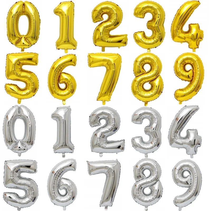 Воздушные шары в виде цифр 16/32/40 дюймов|decorative balloons|number balloondecorative decorative |