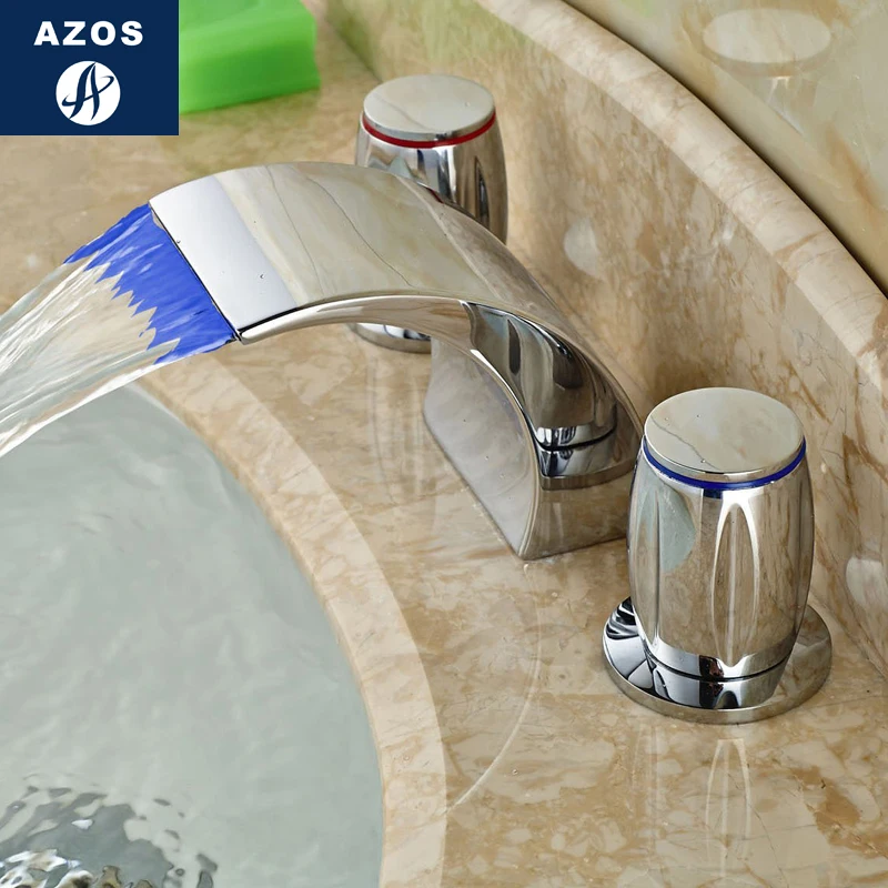 Смесители для раковины в ванную комнату устанавливаемый на бортик водопад