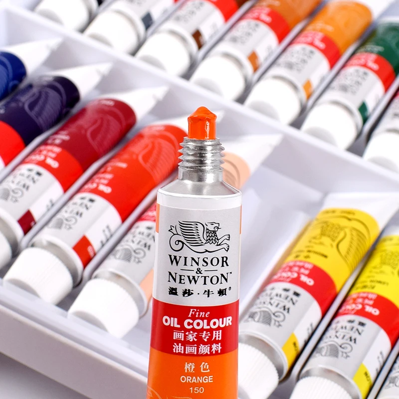Набор масляных красок Winsor Newton студенческий пигмент для масляной живописи 12/18