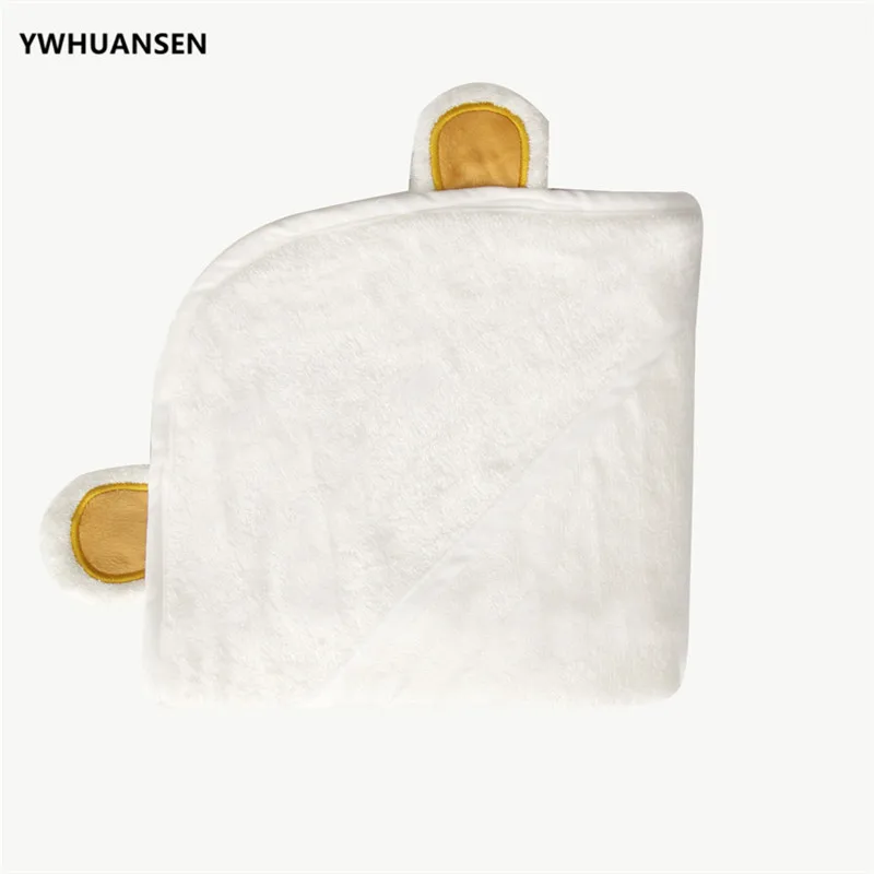 YWHUANSEN 90*90 см осенне-зимнее детское полотенце с капюшоном из бамбукового волокна