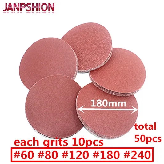JANPSHION 50 шт. шлифовальная бумага наждачная флокирующая самоклеящаяся для