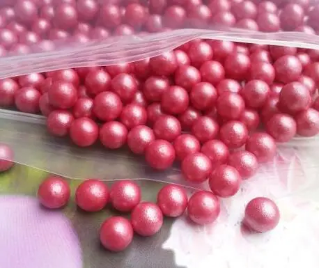 7mm pink red Сердце, Золотой Щепка, Jimmie красочные брызги торт съедобные украшения, 20 г, украшения для чашки торт, десерт, мороженое, Пончики - Цвет: 7mm pink red