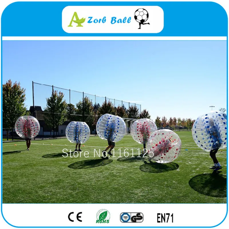 6 шт + 1 насос 0 м TPU коммерческий топ надувной красный корпус zorb/bubble soccer/bubble ball для