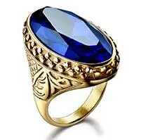 blue XIAGAO, милитари, мужское кольцо на палец, США, Темно-Синяя армия, нержавеющая сталь, мужское кольцо, анти эффект, CZ Кристалл, мужские ювелирные изделия - Цвет основного камня: blue