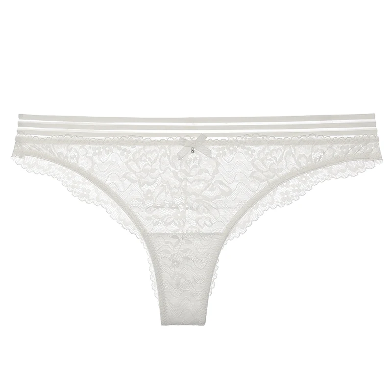 3pcs Off white Lilymoda 3 шт., Новое поступление, сексуальные бесшовные трусы для женщин, цветочные кружевные прозрачные трусики, нижнее белье, женское удобное белье - Цвет: 3pcs Off white
