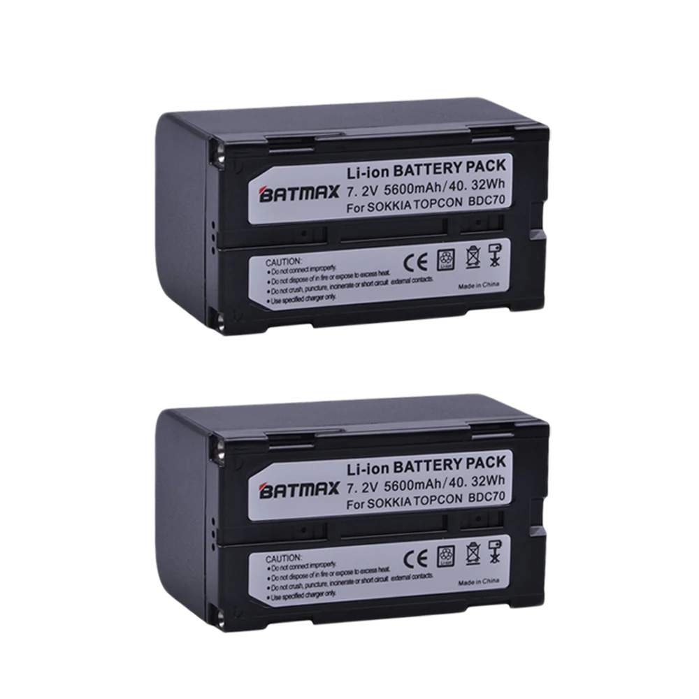 Bateria Recarregável li Ion para Sokia Topcon Bdc70 Estação Total Receptores Gps 5600mah Pcs