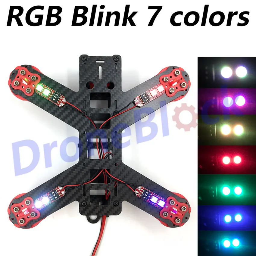 FPV Racing Drone QAV180 210 250 RGB светодиодный Радиоуправляемый Мультикоптер 450 рамка
