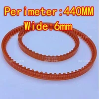 5pieceslot mb440 wide6mm sewing machine pu single side tooth drive belts