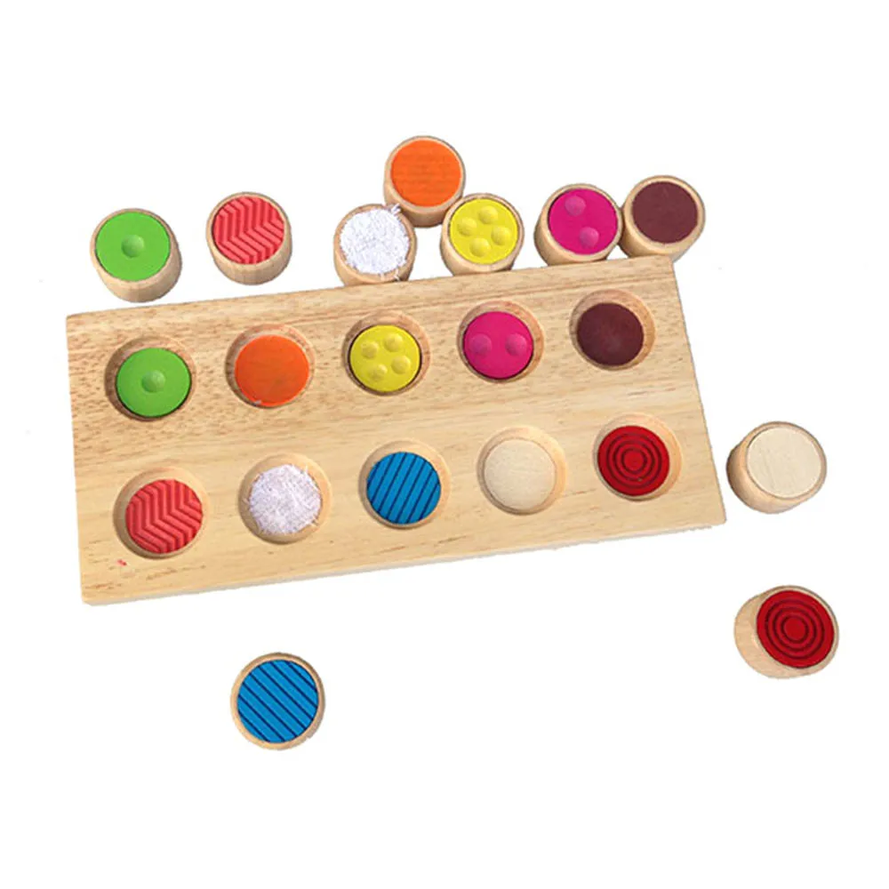Wooden Blocks Colorful Shape Jointed Board Memory Touch Flip Toys Kids Learning Educational Toy Baby | Игрушки и хобби