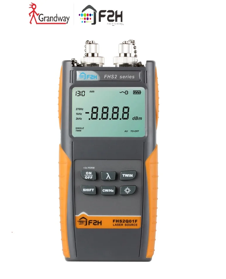 [Grandway Original ] FHS 2Q01F оптический лазерный источник 850/1300/1310 нм разъем FC/PC 5 дБм с сумкой