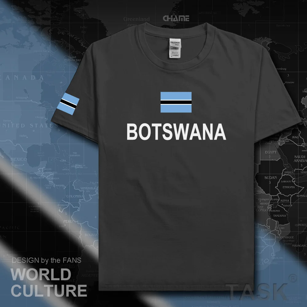 Мужская футболка с коротким рукавом Botswana из 100% хлопка Джерси nation team спортивная