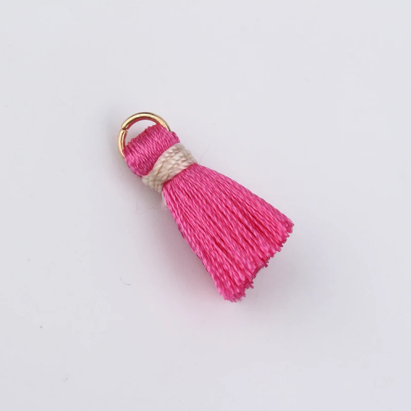 10 шт. смешанные цвета шелковые подвески для сережек золотого кольца 20 мм