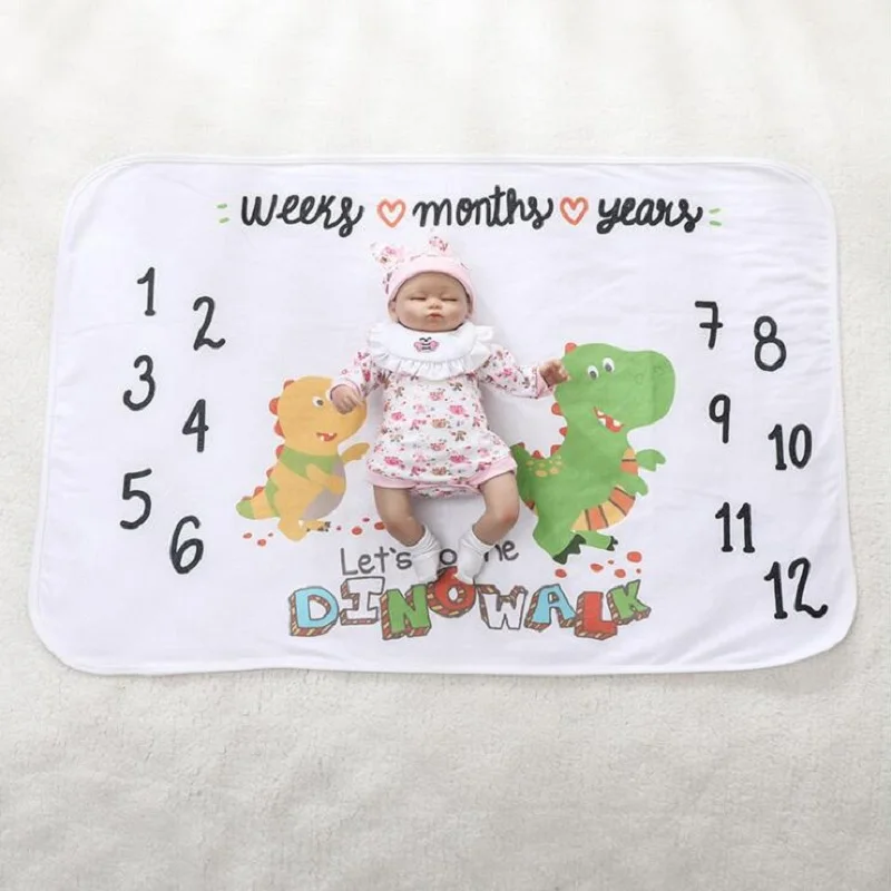 

Newborn Baby Turban Monthly Photo Background Blanket Accessories Play Mat Bebe Bonnet Gorros Para Beanies Photo Props