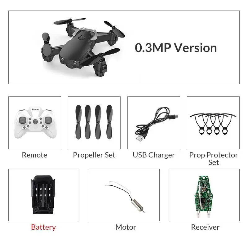 blackstandard1batter Eachine E61 E61HW Мини WiFi FPV с HD камерой режим удержания высоты складной Радиоуправляемый Дрон Квадрокоптер RTF - Цвет: blackstandard1batter
