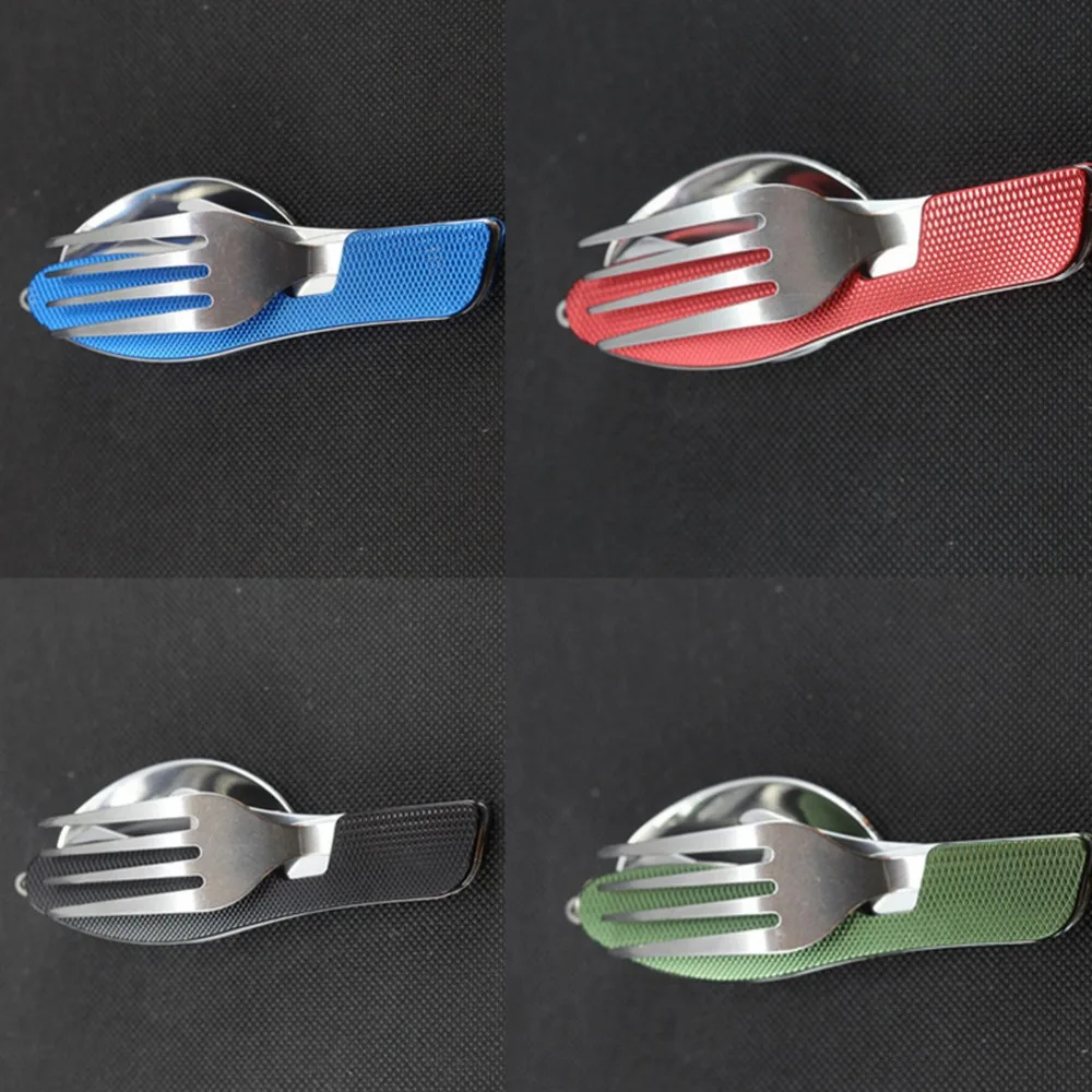 Многофункциональная Складная посуда для кемпинга и пикника столовые приборы из