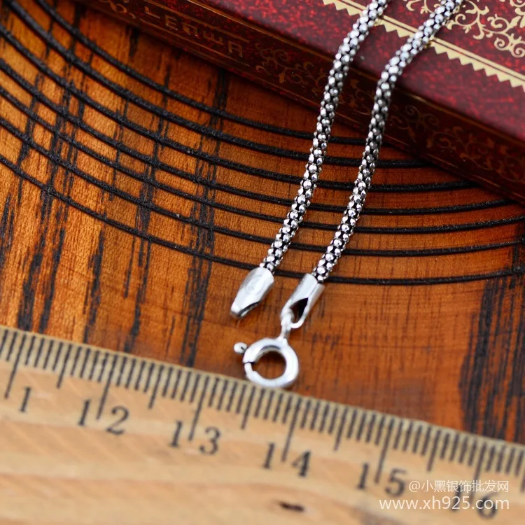 Ожерелье из серебра 925 пробы для мужчин и женщин длиной 50 см|necklace designer|necklace for
