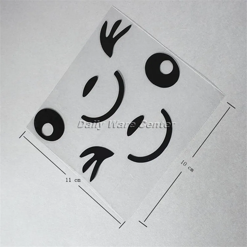 Черный Автомобильный Стайлинг милая забавная улыбка 3D боковое зеркало