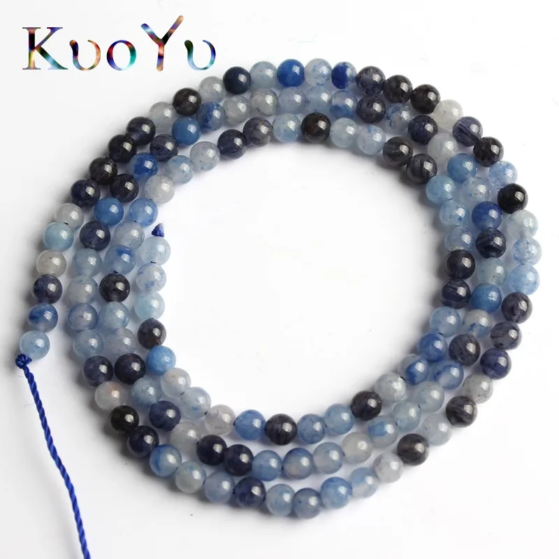 Blue aventurine Натуральный Камень лабрадорит Агаты тигровый глаз кварцевые бусины Круглые свободные бусины для самостоятельного изготовления ювелирных изделий браслет 15 ''нить 2 мм 3 мм - Цвет: Blue aventurine