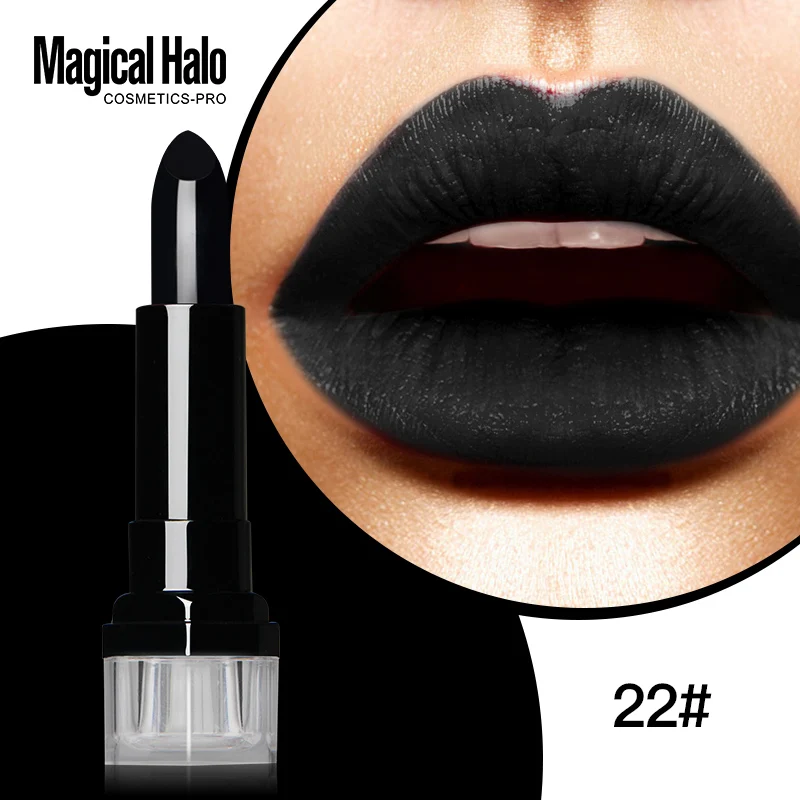 Magical Halo L. uxury стойкая матовая губная помада водостойкая Batom Shimmer бархатная губная помада телесный вампир макияж темно-фиолетовый синий - Цвет: 22 matte